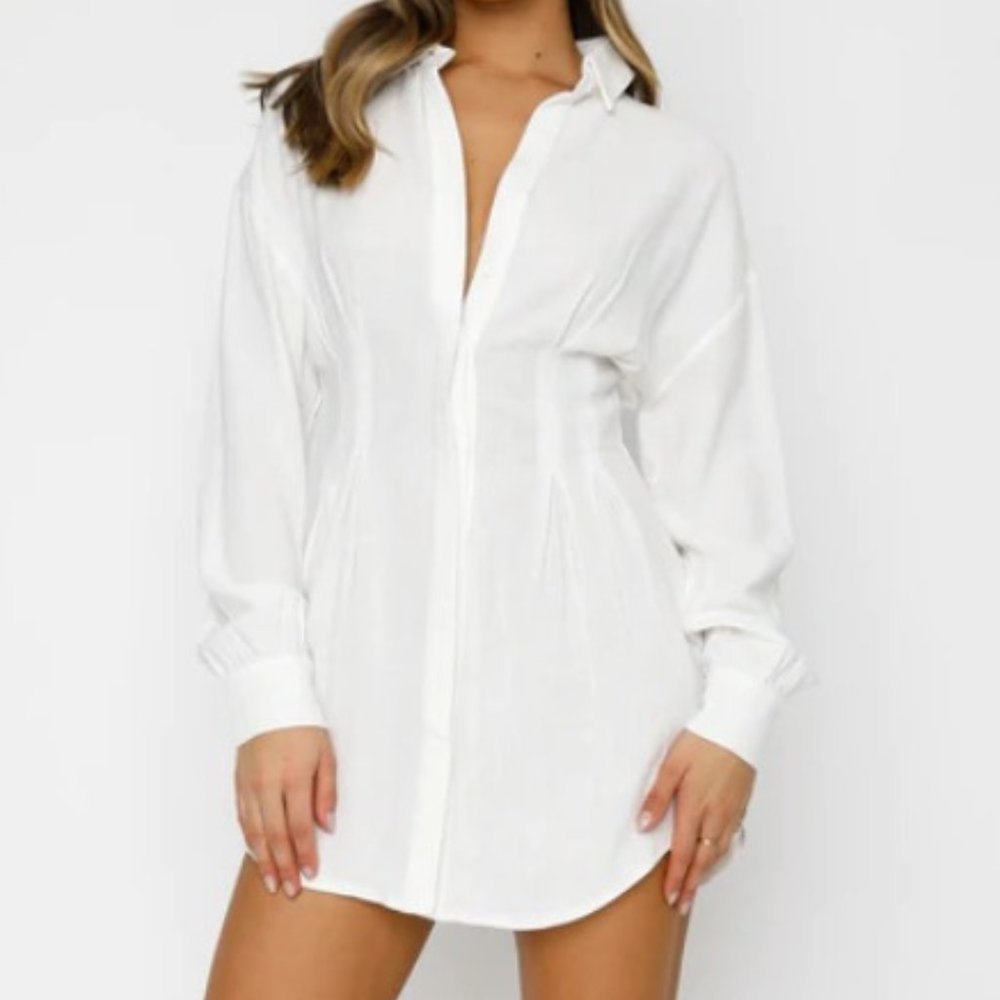 Shirt Dress in White